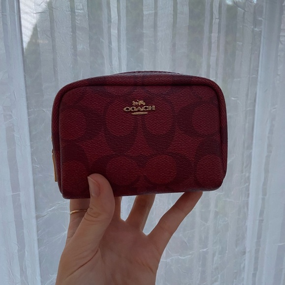 Coach Handbags - COACH RED POUCH